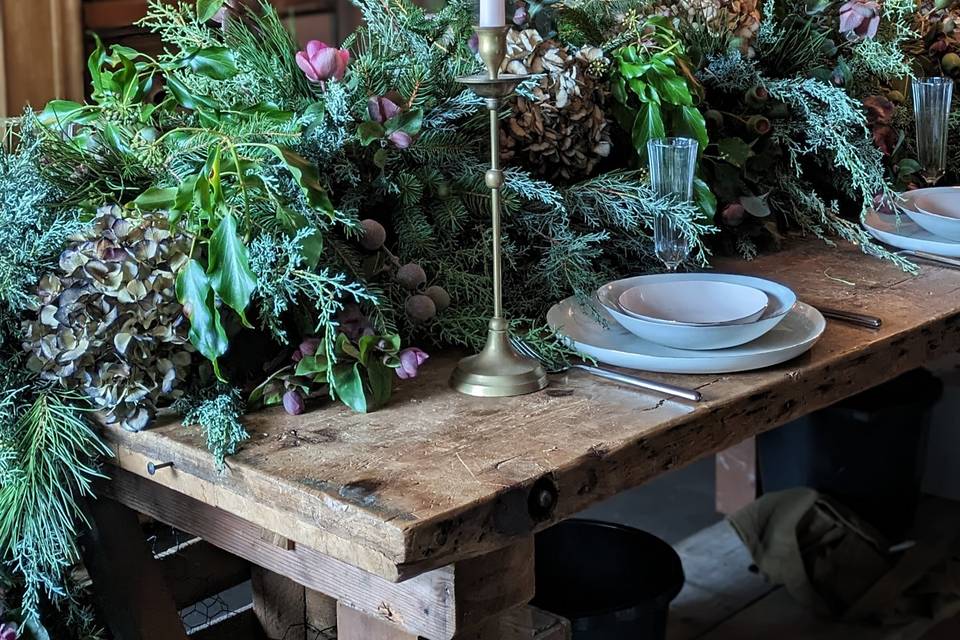 Autumn/winter tablescape