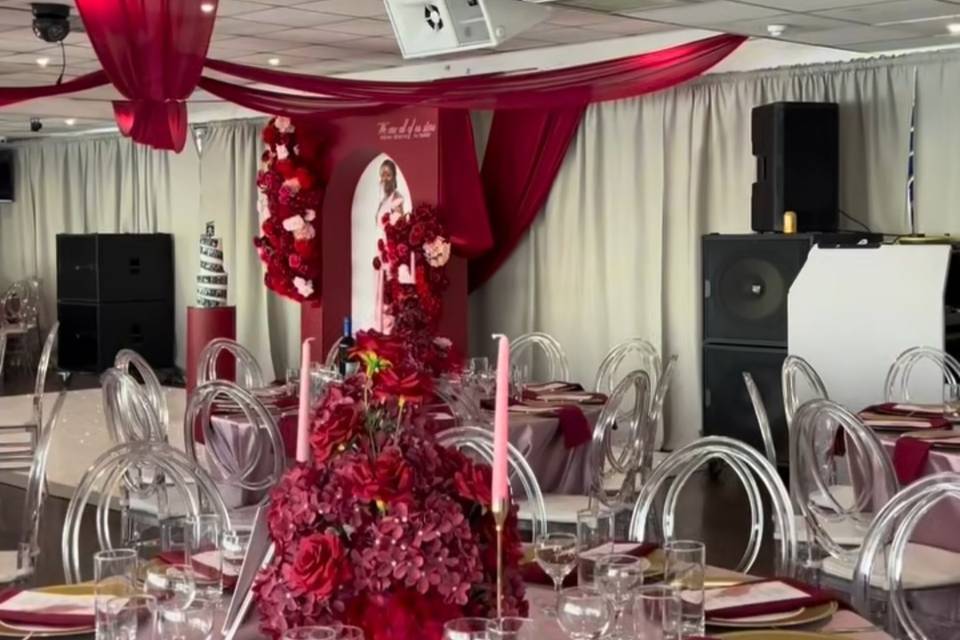 Burgundy & P Birthday Elegance