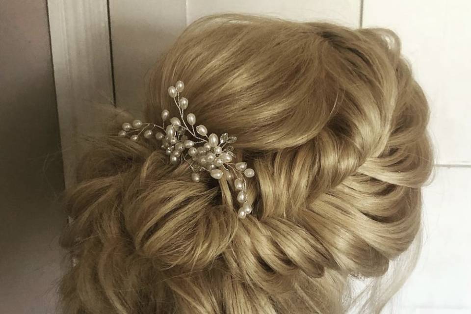 Textured updo