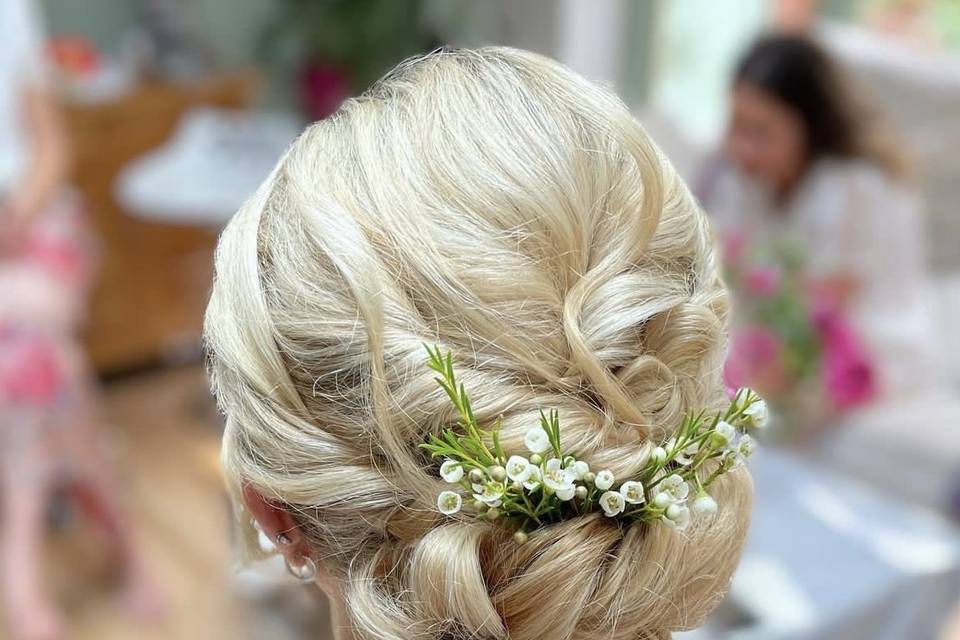 Textured updo