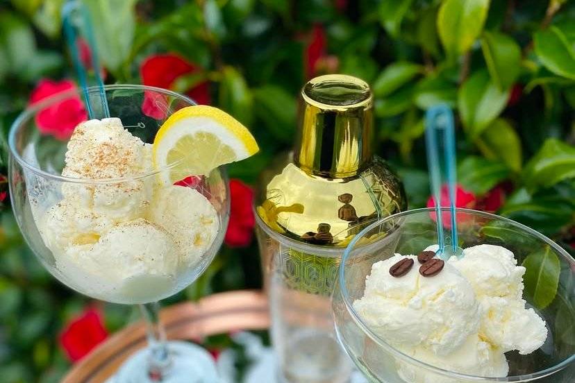 Boozy ice cream