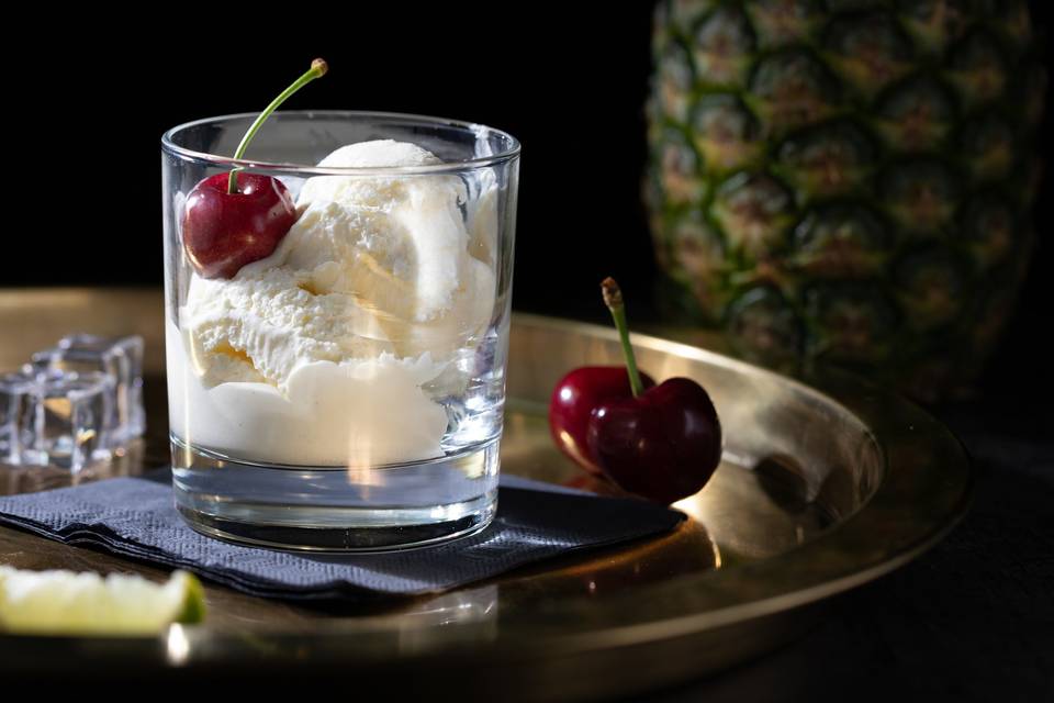 Pina colada ice cream
