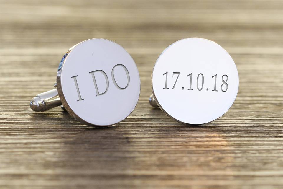 'I do' cufflinks