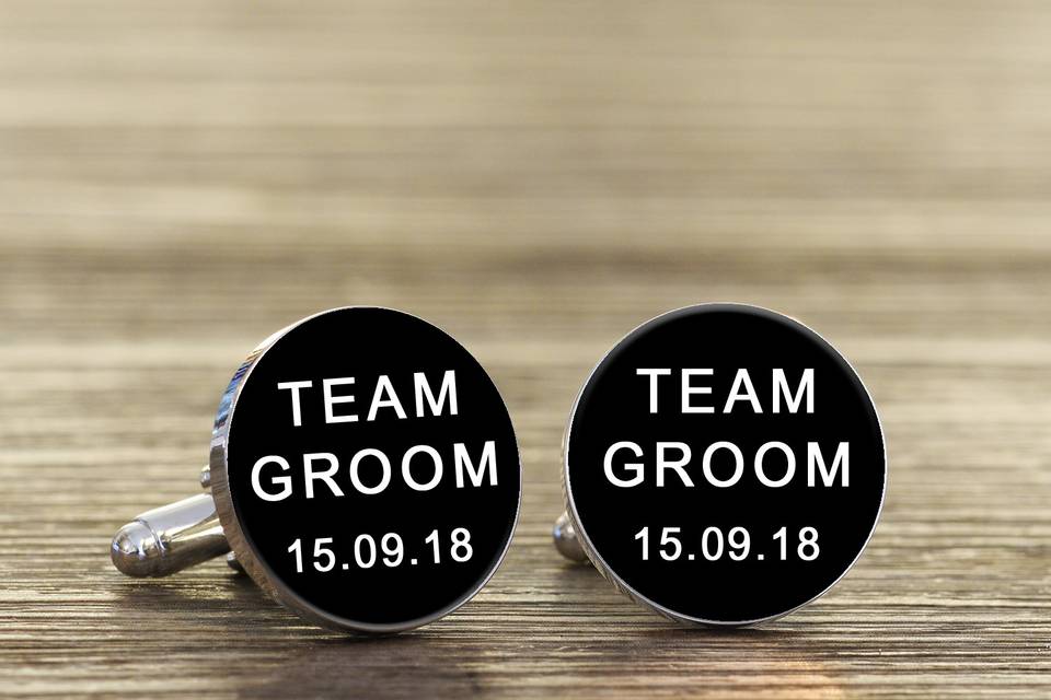 Wedding party cufflinks