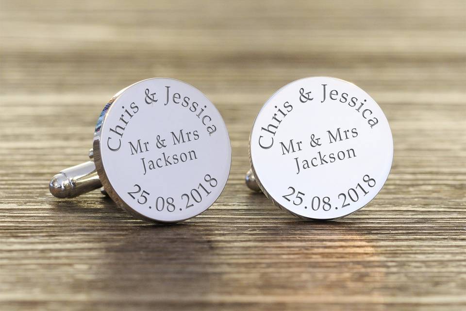 Newlywed cufflinks