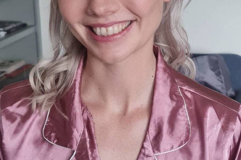 Bridesmaid hair and makeup