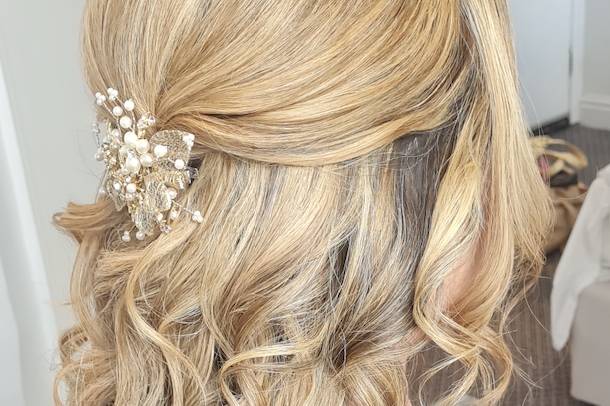 Bride hair and makeup