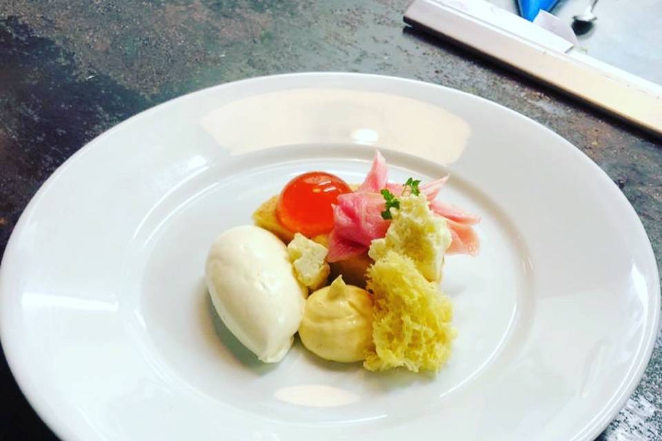 Rhubarb and custard