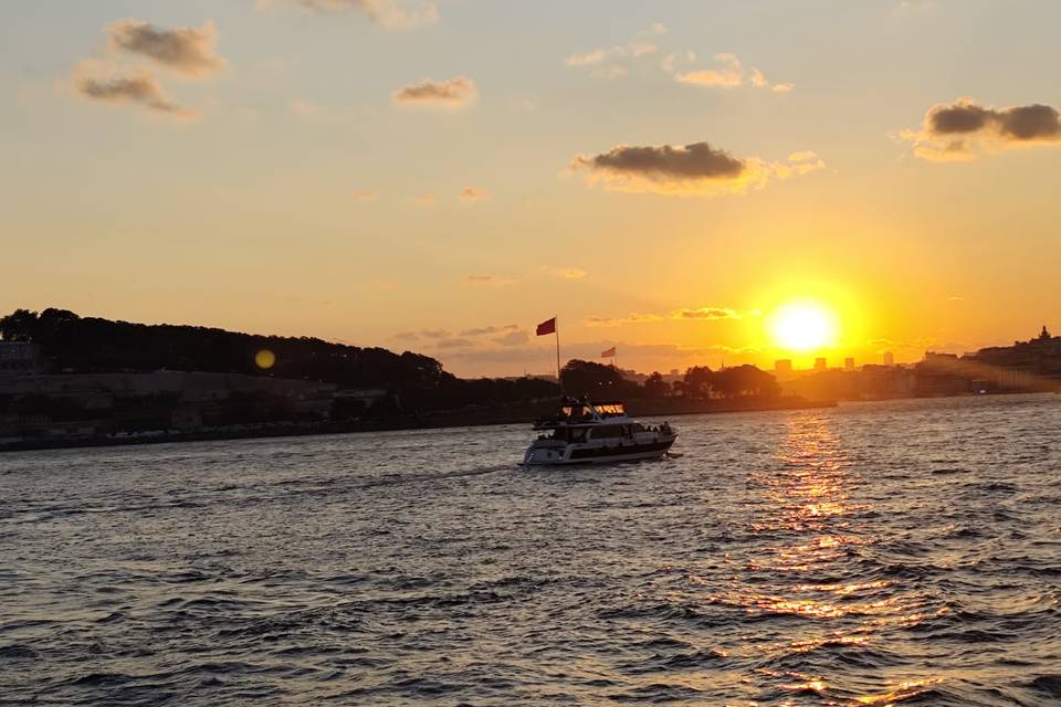 Sunset Ferry Instanbul