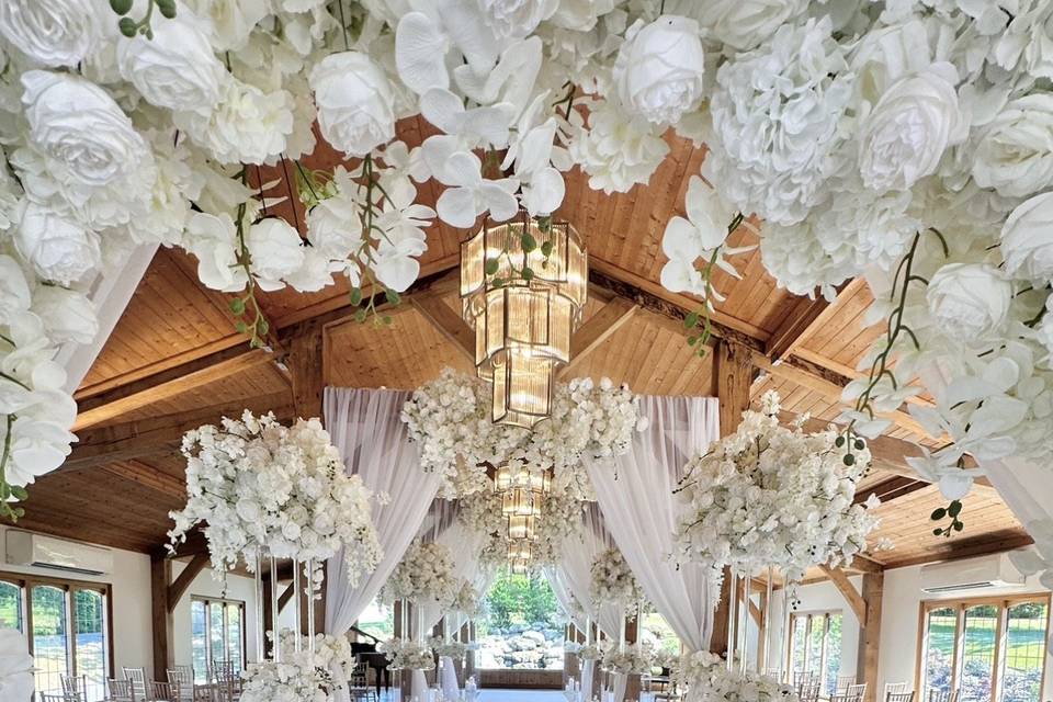 All white ceremony