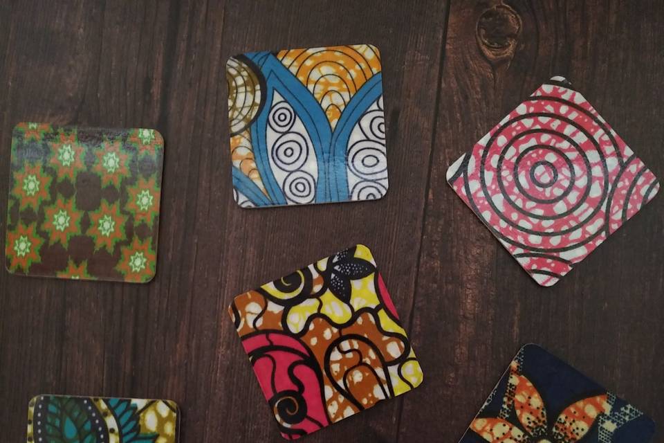 Mixed set of coasters