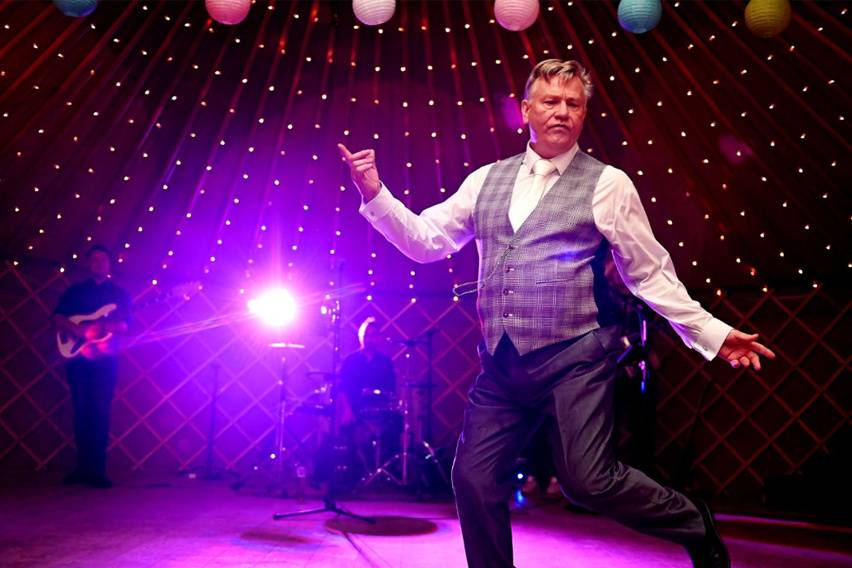 Dad strutting his stuff