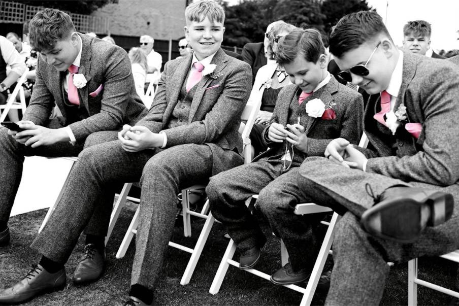 Boys in their pink ties