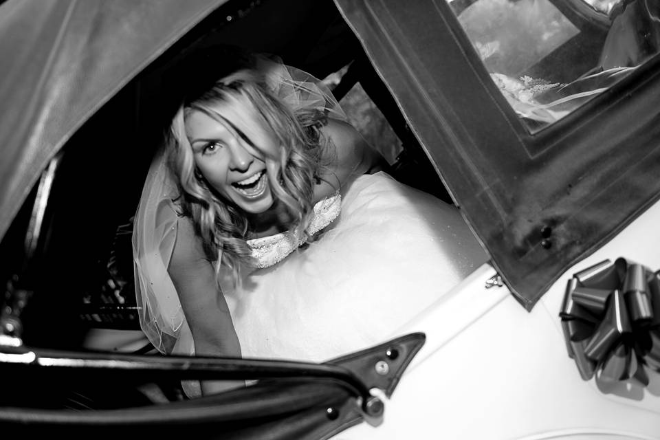 Bride arriving