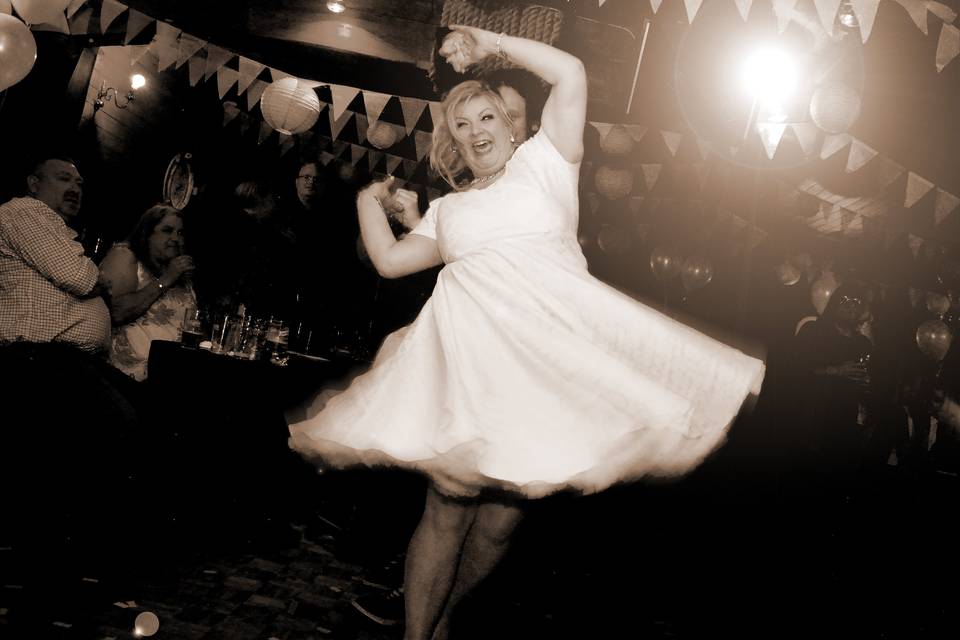 Bride on the dancefloor