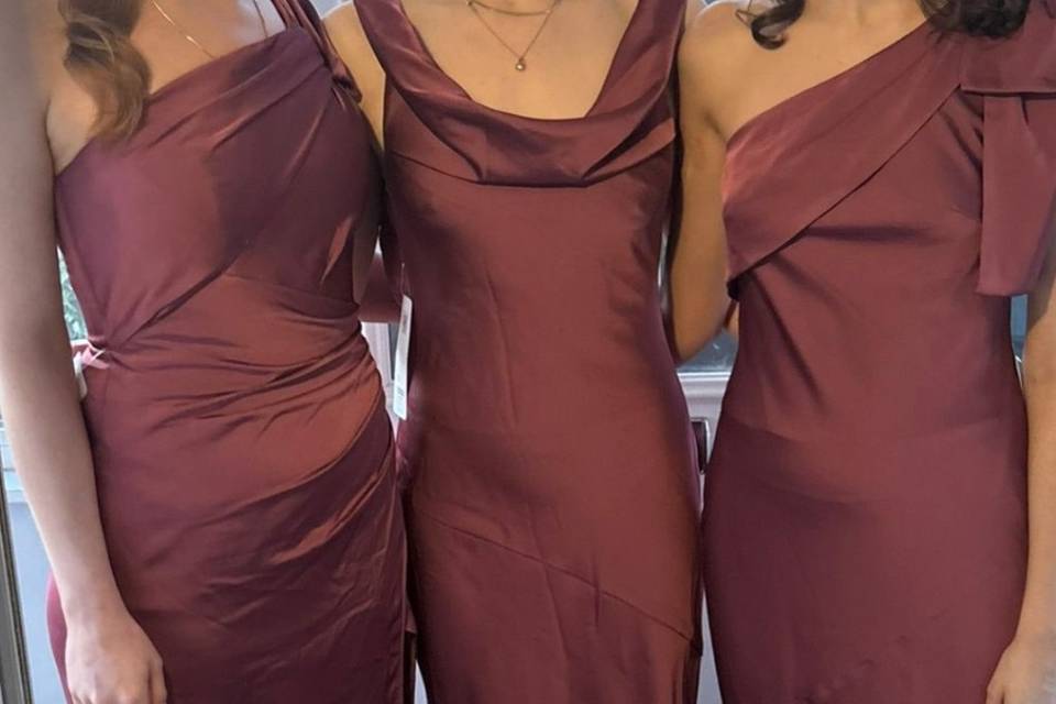 Stunning bridesmaids