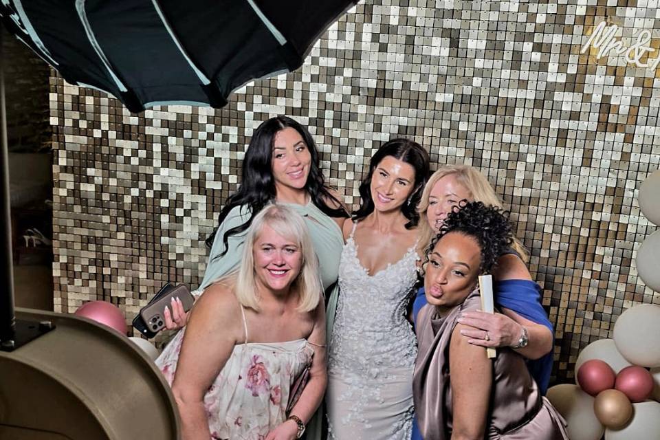 Wedding vibes/ champagne wall