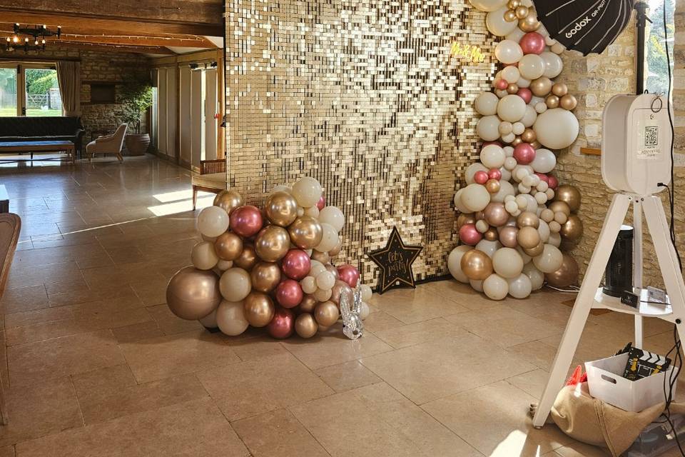 Stunning wedding backdrop
