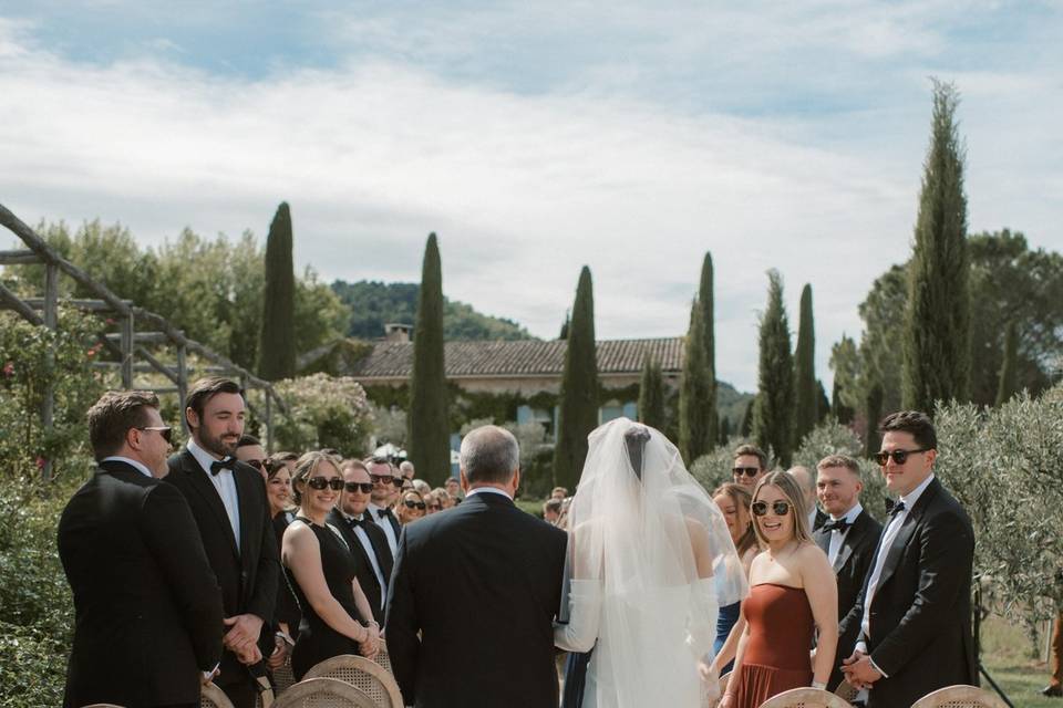 Walking down the aisle