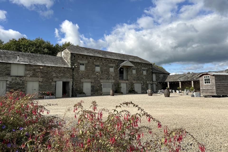 The wedding celebration barn