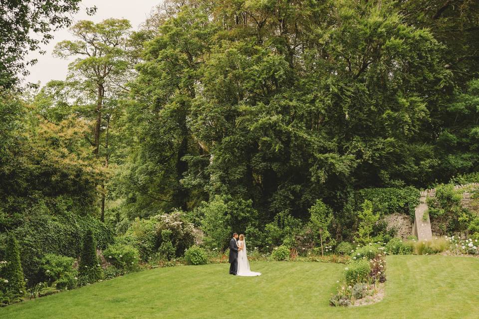 Outdoor ceremony area