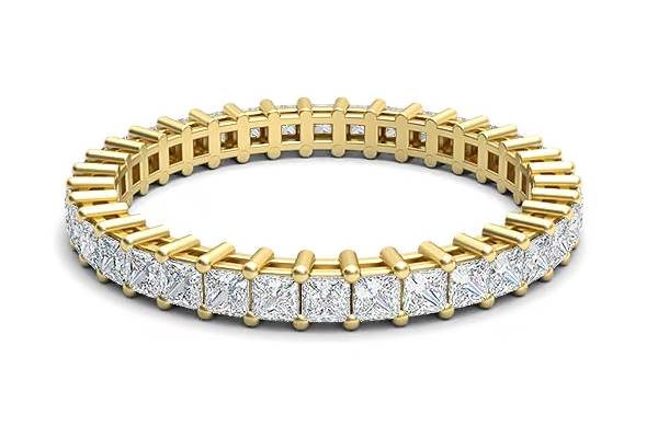 Princess Diamond Wedding Band