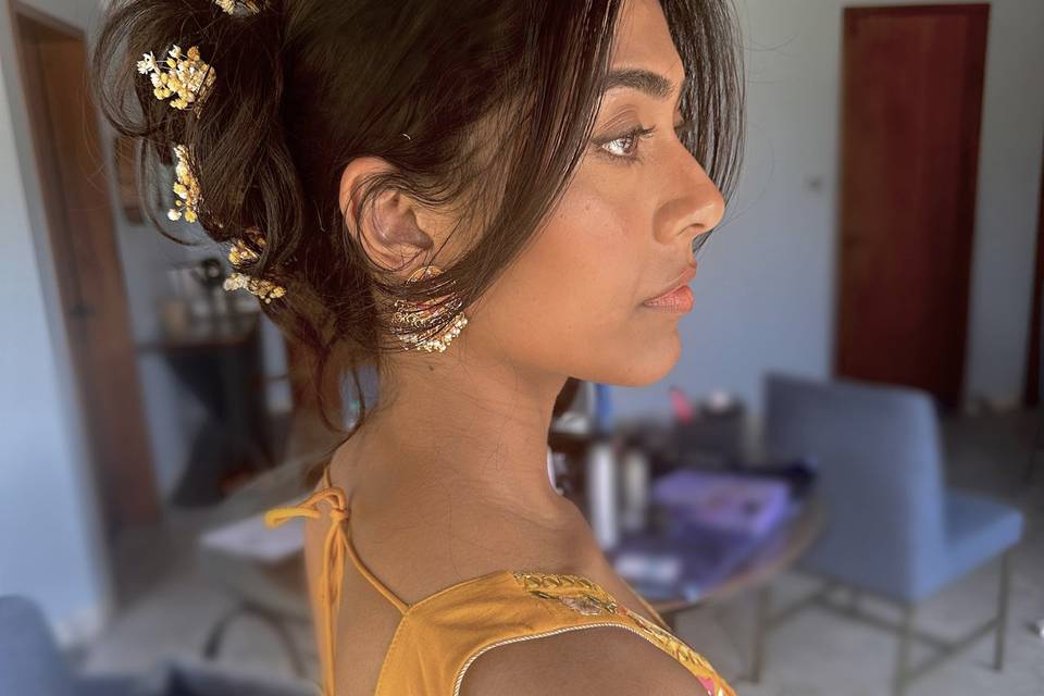 Goa Haldi Hair