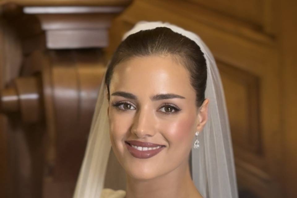 Harlaxton Manor bride
