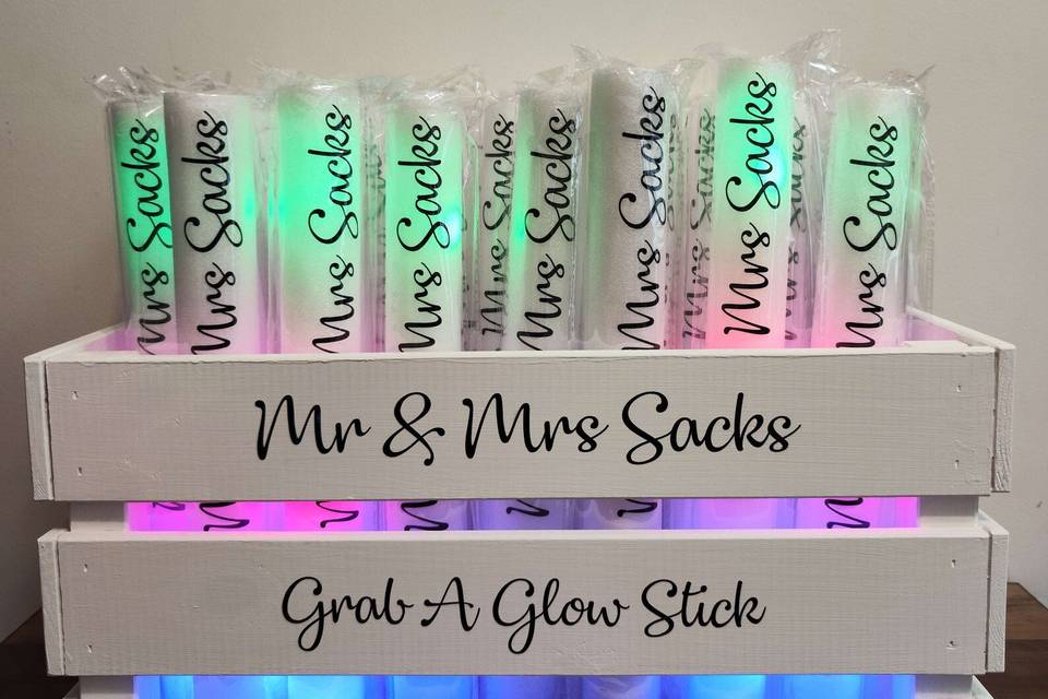Custom Batons and crate