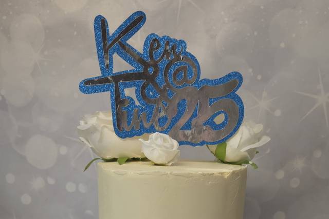 25th Wedding anniversary cake