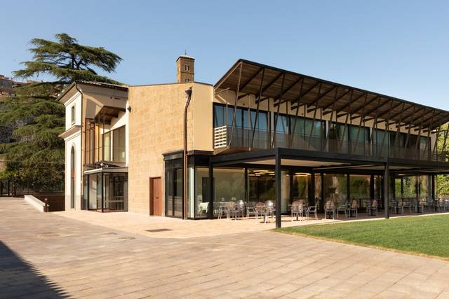 Sun-kissed building