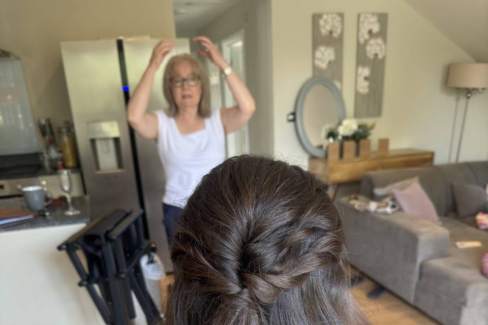 Bridesmaid hair