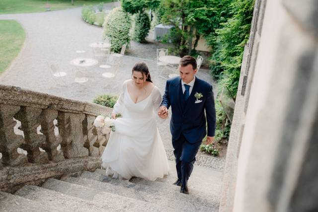 The couple’s entrance