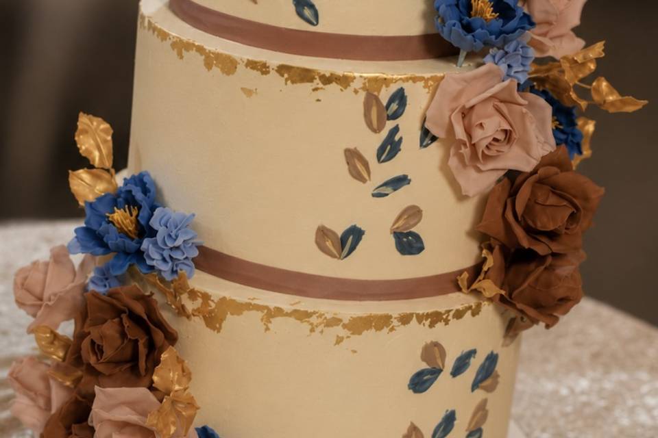 Buttercream and gold