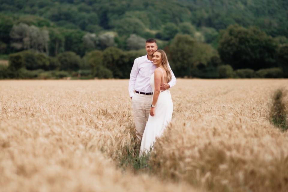 Pose in the meadow