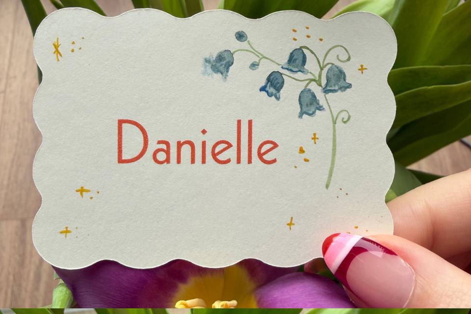 Name Card Close up