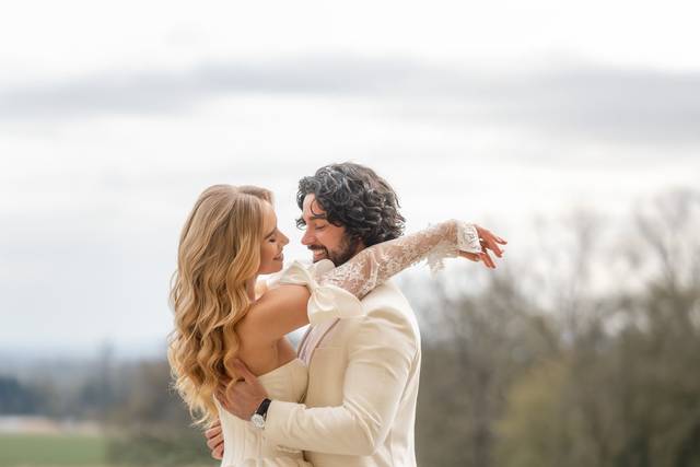 Bride & Groom at Kirtlington