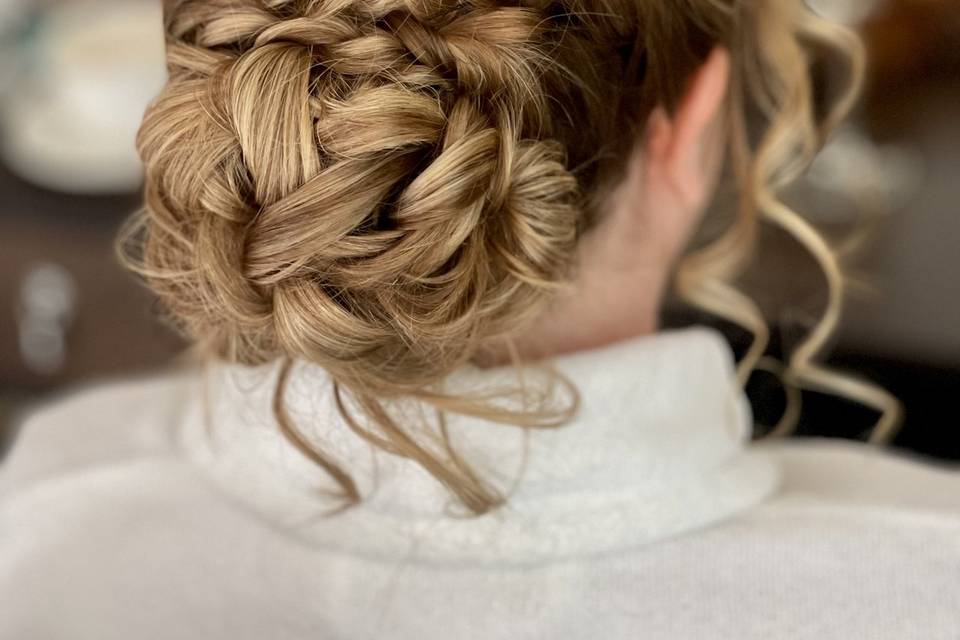 Boho undone up do