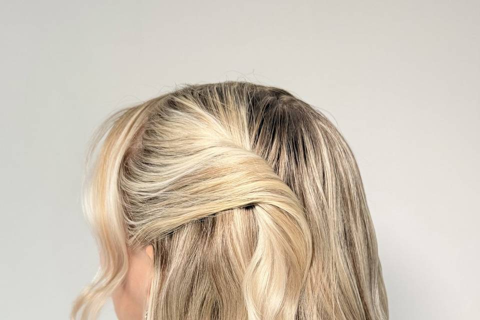 twisted half up half down