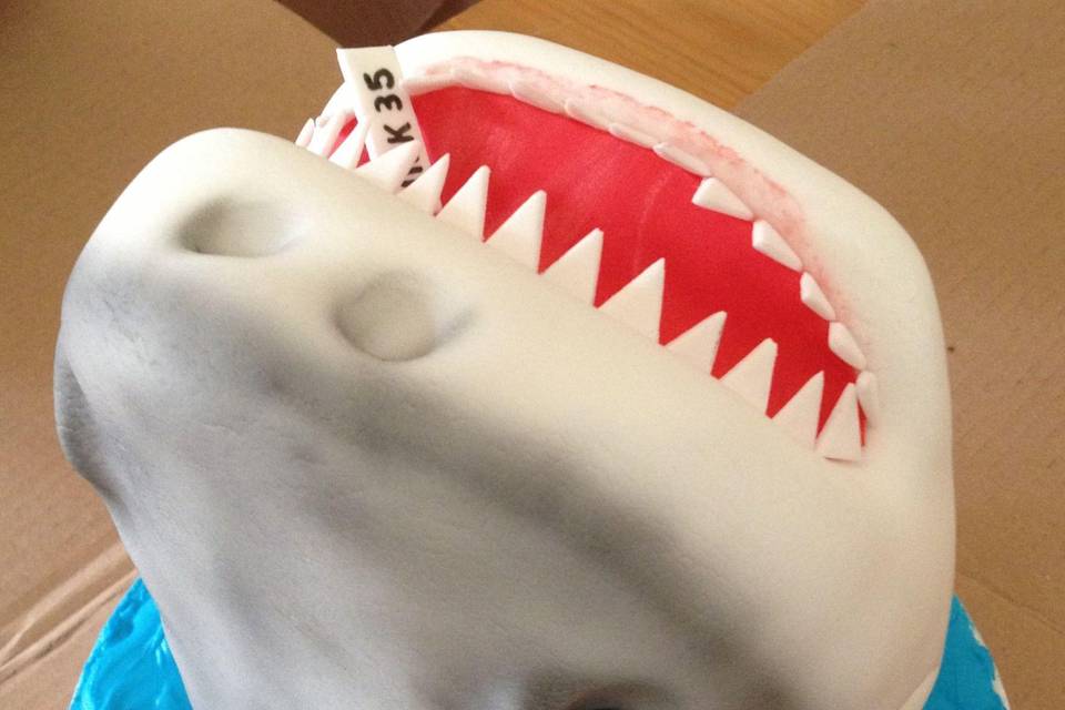 3D carved shark head for the g