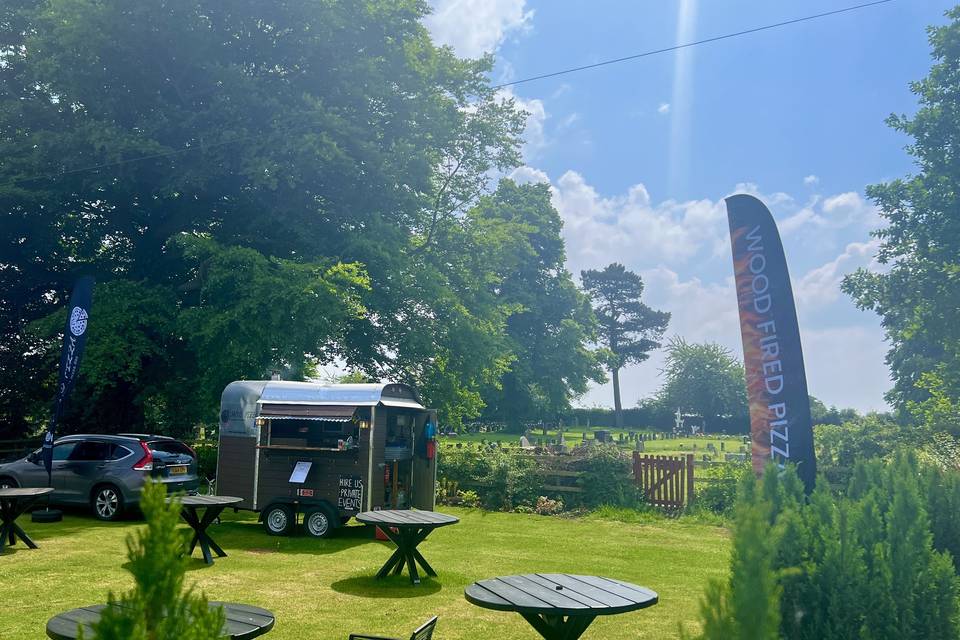 Mobile pizza trailer