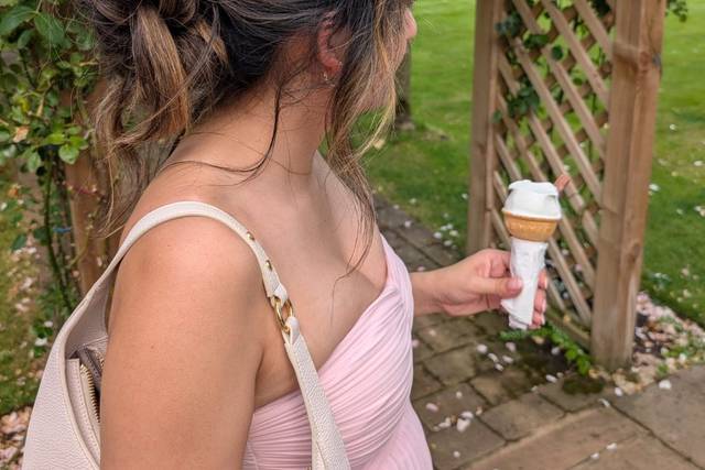 Romantic textured updo