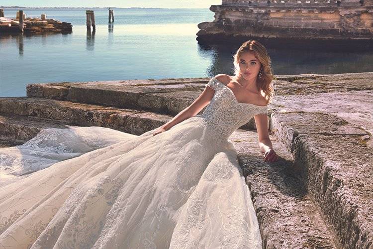 Stunning wedding dress by demetrios