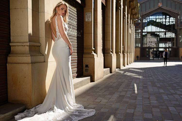 Long wedding dress