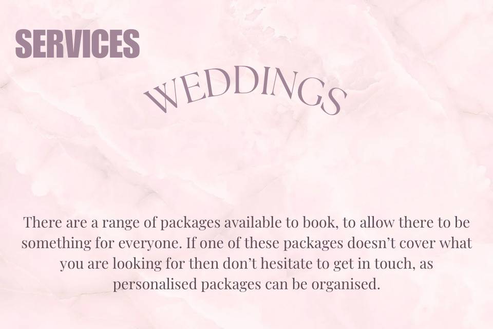 Wedding offers