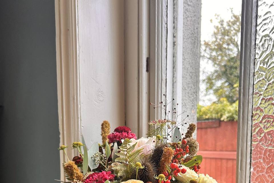 Autumnal Bridal Bouquet