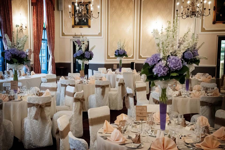 Guest table centrepieces