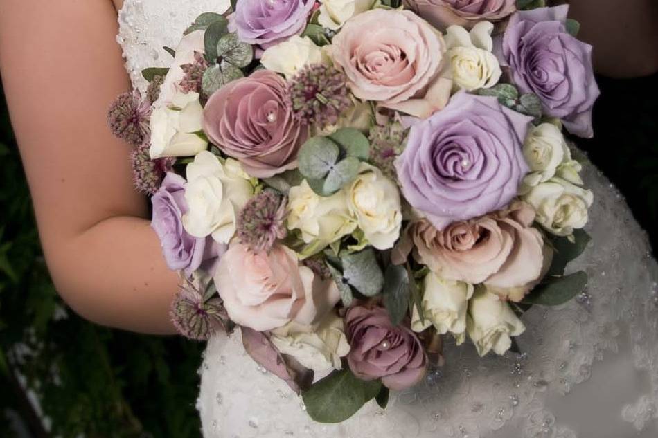 Lilac bridal bouquet