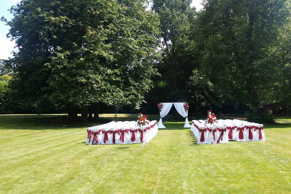 Outdoor Wedding Blessing Ceremony