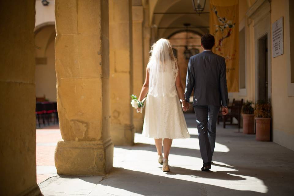 Civil wedding in Arezzo